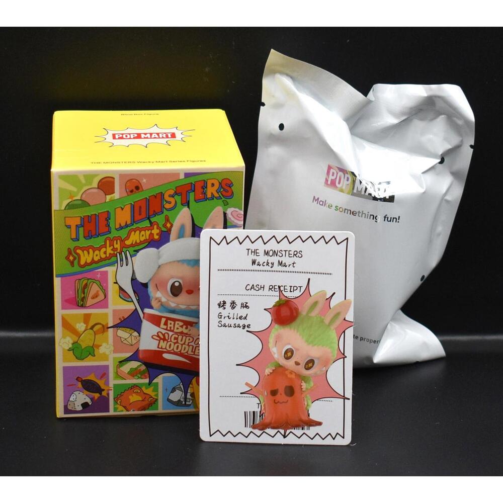 Pop Mart The Monsters Labubu Wacky Mart Grilled Sausage Figure (A8)